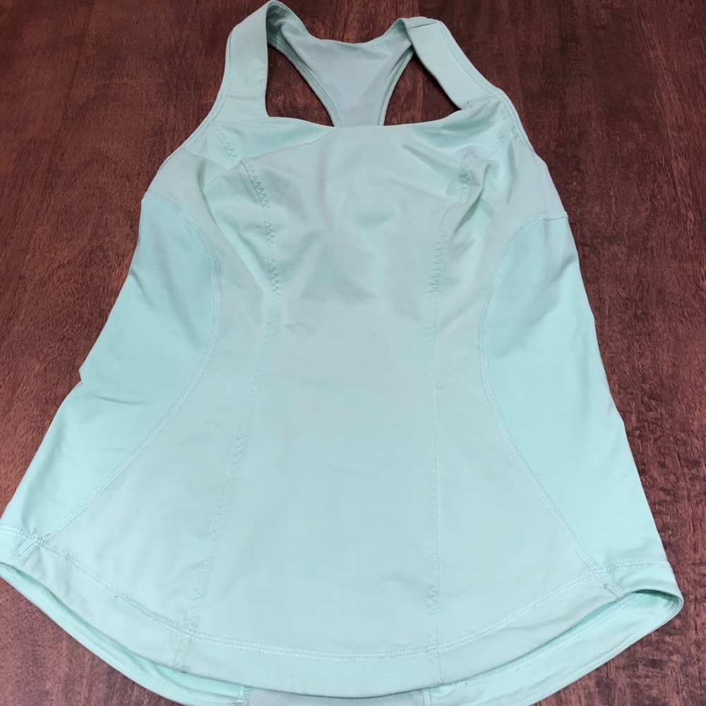 Lululemon acqua blue racerback workout tank